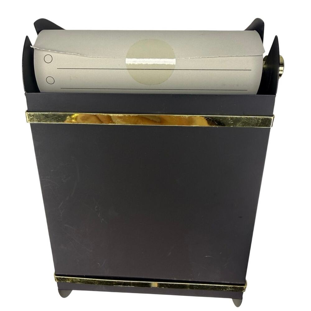 Hearth & Hand with Magnolia Metal Paper Note Roll Dispenser – Black & Gold